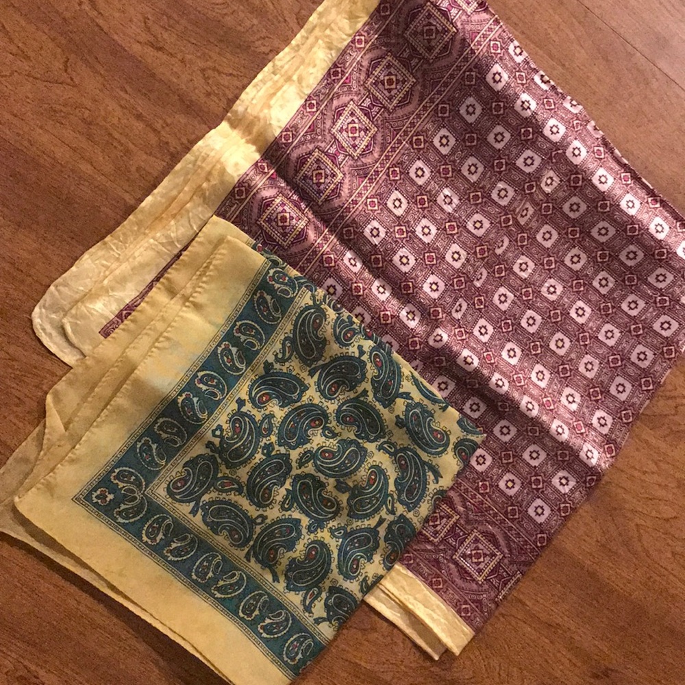 2 vintage scarves